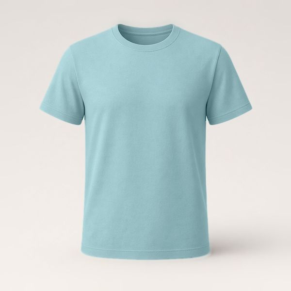 Mint Green plain cotton tee